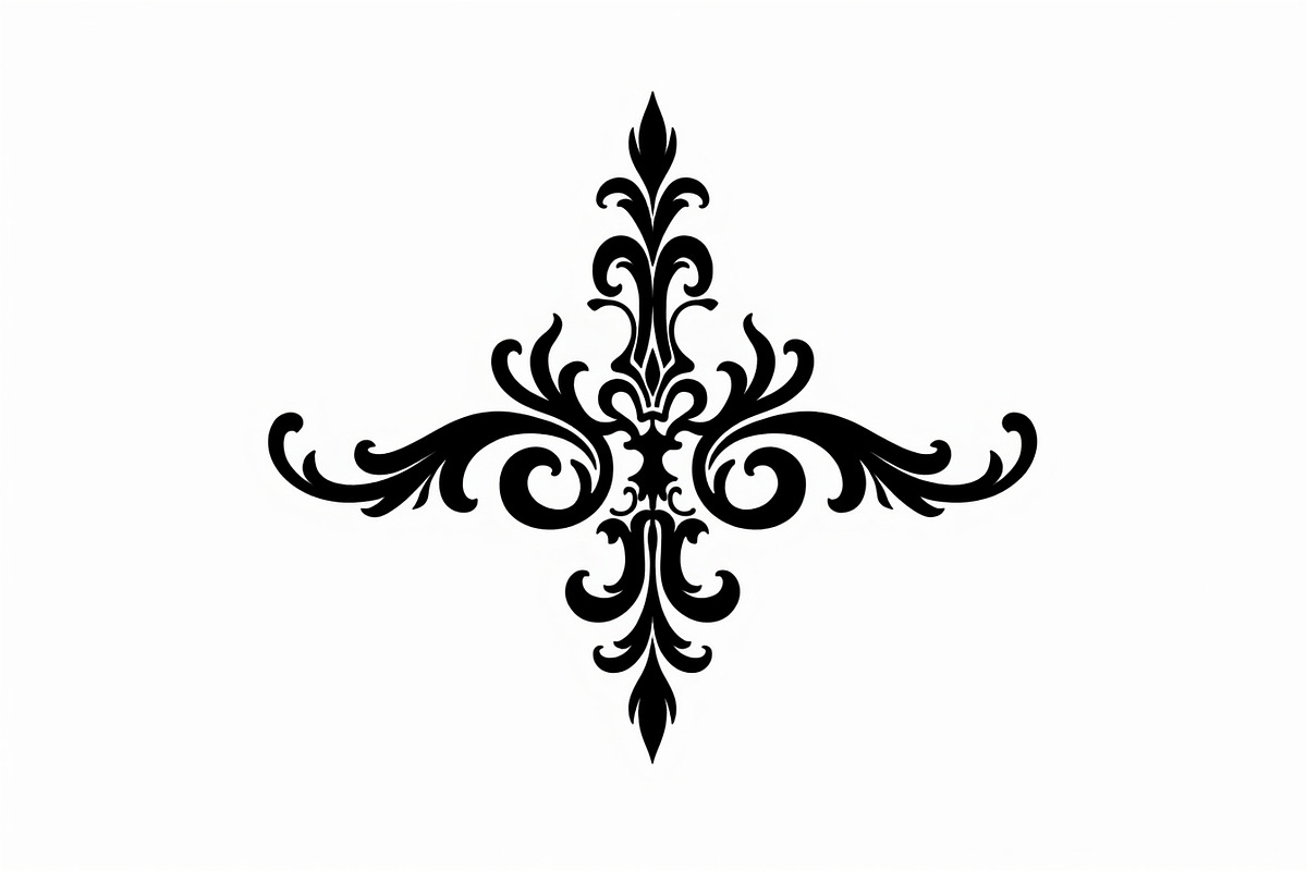 Classic Ornament Silhouette Vector, an Illustration by BIPLOB EXPERT (Photo 7 of 9)