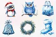 Frosty Christmas Clipart, an Illustration by Dream Creation (Thumbnail 5 of 7)