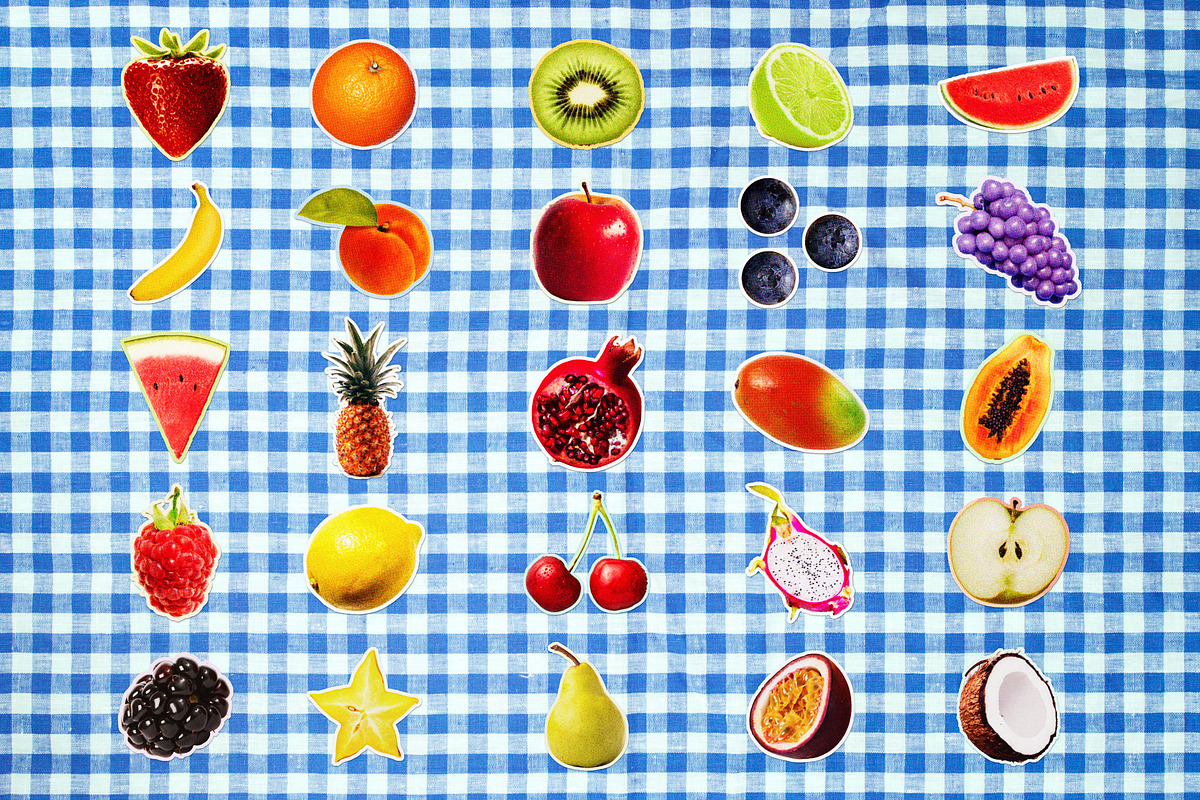 Halftone Fruit - Digital Stickers, an Object Graphic by jordynonacloud (Photo 5 of 6)