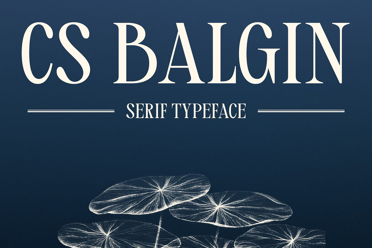 CS Balgin – Classic Font, a Serif Font by Craft Supply Co. (Photo 1 of 8)
