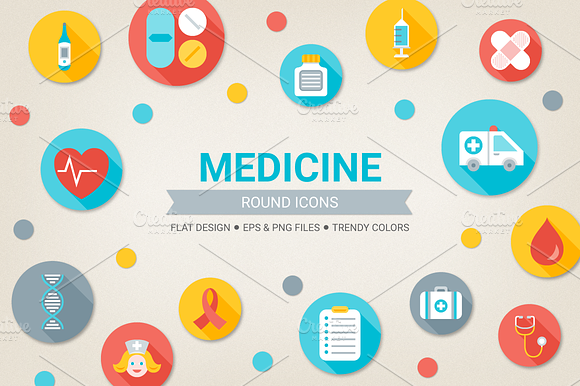 Round Medical Icons