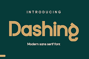 Dashing, a Sans Serif Font by twinstd (Thumbnail 1 of 11)