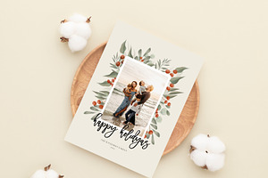 Christmas Card Template CD403