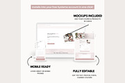 Systeme.io Blush Branding Paid Call, a Landing Page Template by Hayley's Digital Hub (Thumbnail 4 of 10)