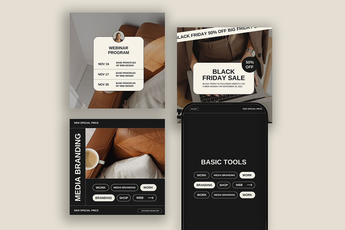 Big Coach Bundle | Canva, a Social Media Template by Instprofi | Studio Estimo (Photo 41 of 48)