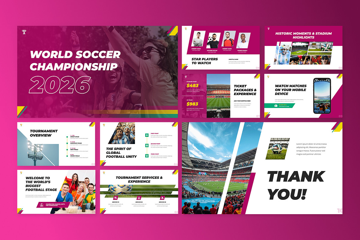 World Soccer Competition Slides, a Presentation Template by Antstheme (Photo 3 of 4)