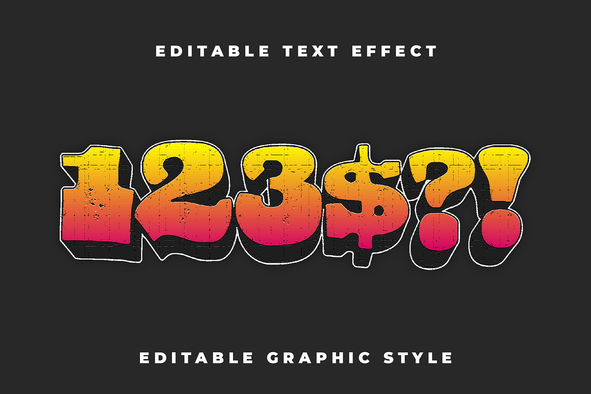 Graffiti Gradient Text Effect preview 4