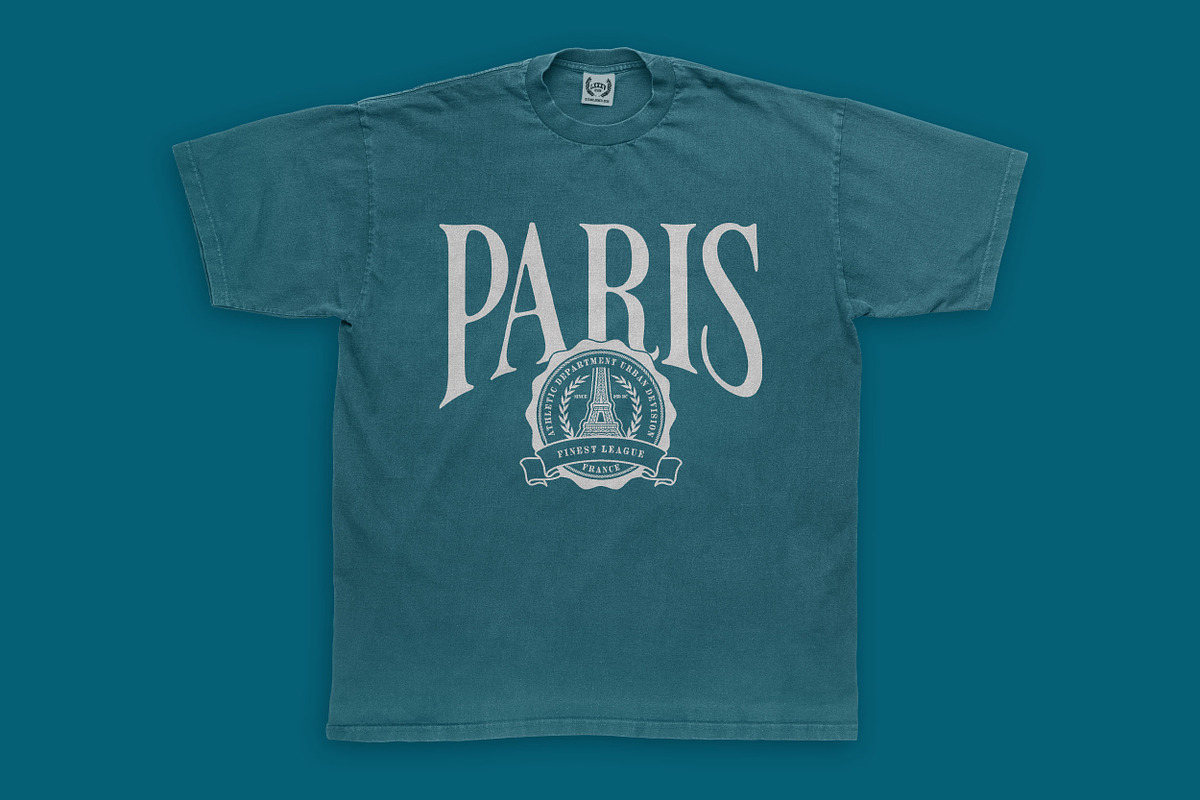 VARSITY Tee | Clothing Production, an Object Graphic by LXXXV | DSGN for Apparel (Photo 3 of 3)