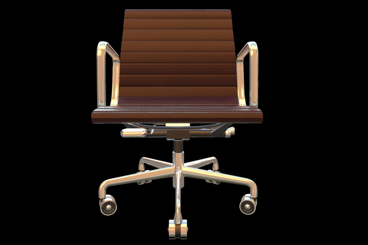 Contemporary Desk Chair, a Furniture 3D Model by Kindesigns (Photo 3 of 4)