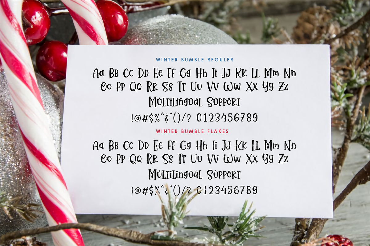 Winter Bumble A Christmas Font, a Font by Allouse Studio (Photo 9 of 10)