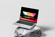 High-Quality MacBook Mockup, a Wearable Device Mockup by safrizalstudio (Thumbnail 3 of 5)