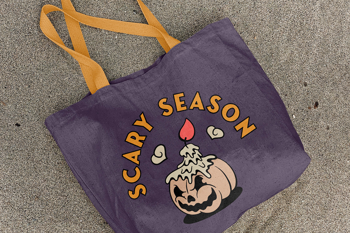Scary Halloween Pumpkins, a Seasonal Illustration by Alina Sh (Photo 3 of 6)