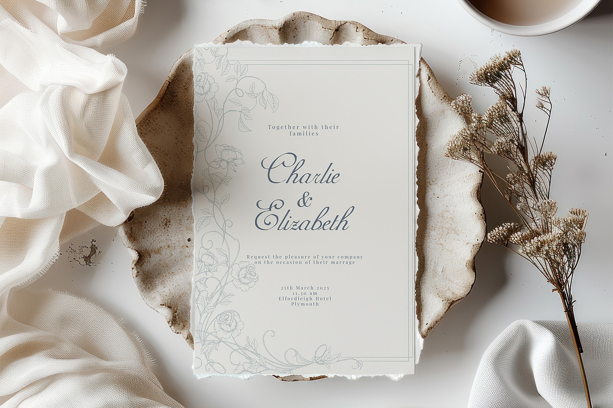 Rose Garden LineArt, a Decorative Illustration by AW Studios (Photo 11 of 11)