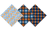 Blue and Orange Plaid Patterns, an Illustration by DreamPrint404 (Thumbnail 4 of 5)