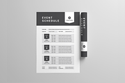 Event Schedule | MS Word & Indesign, a Stationery Template by Leaflove (Thumbnail 4 of 5)