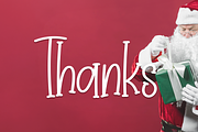 Santa Birthday | Script Font, a Script Font by Scratchones (Thumbnail 8 of 8)