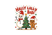 Gingerbread & Snowman Holiday Crew, an Object Graphic by Designs_River (Thumbnail 6 of 12)