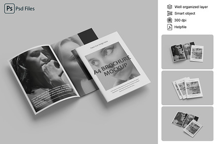 A4 Brochure Mockup