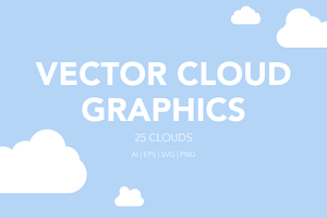 Cloud Vector Graphics | Cloud Set