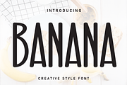 Banana | Script Font, a Script Font by Scratchones (Thumbnail 1 of 8)