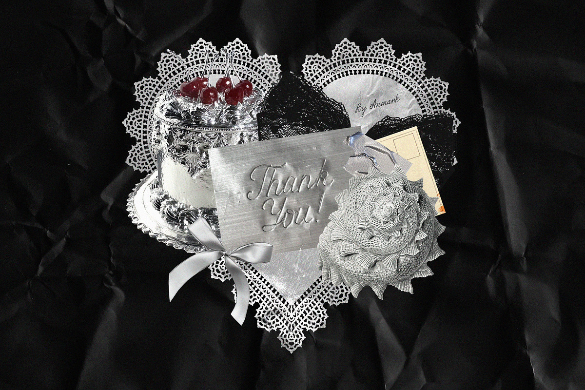 Silver Memoir Mixed-Media Collage, an Object Graphic by AnMark (Photo 17 of 17)