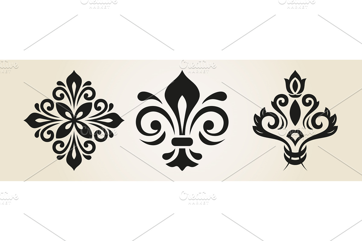 Vintage Big Set of Vector Patterns, a Decorative Illustration by FineArtStudio (Photo 1 of 3)