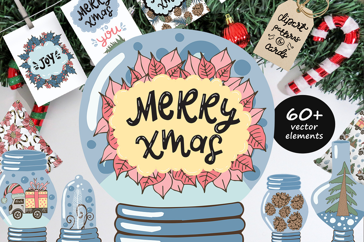 Christmas Hand Drawn Collection, a Decorative Illustration by Kseniya_design (Photo 1 of 9)