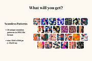 Color Pop Abstract Patterns, a Pattern Graphic by Ninterints (Thumbnail 2 of 10)