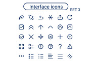 Simple small interface line icons., an Outline Icon by Dacian Galea (Thumbnail 1 of 2)