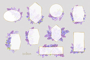Watercolor Lilac Floral Clipart, a Decorative Illustration by ReachDreams (Thumbnail 5 of 10)