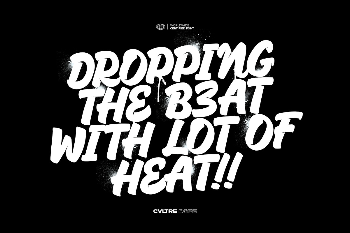 Cvltre Dope - Funky Brush Font, a Script Font by ikiiko (Photo 2 of 7)