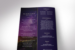 Vineyard Funeral Program Word 4 Pgs