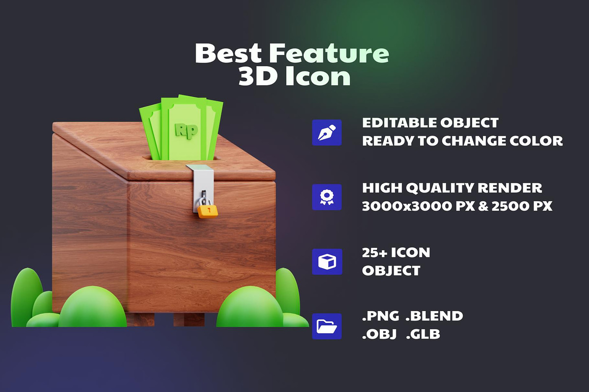 Ramadan 3D Icons, an Object 3D Model by Creative Perspective (Photo 2 of 8)