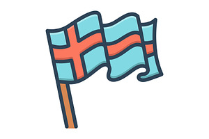 Norwegian norway color icon, a Duotone Icon by Creative priyanka