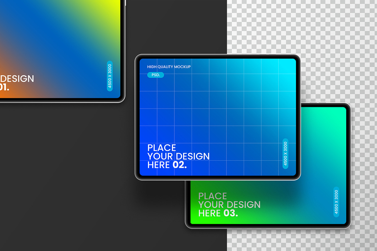 Landscape Tablet Screen Mockup, an iPad Mockup by Spark_Creative