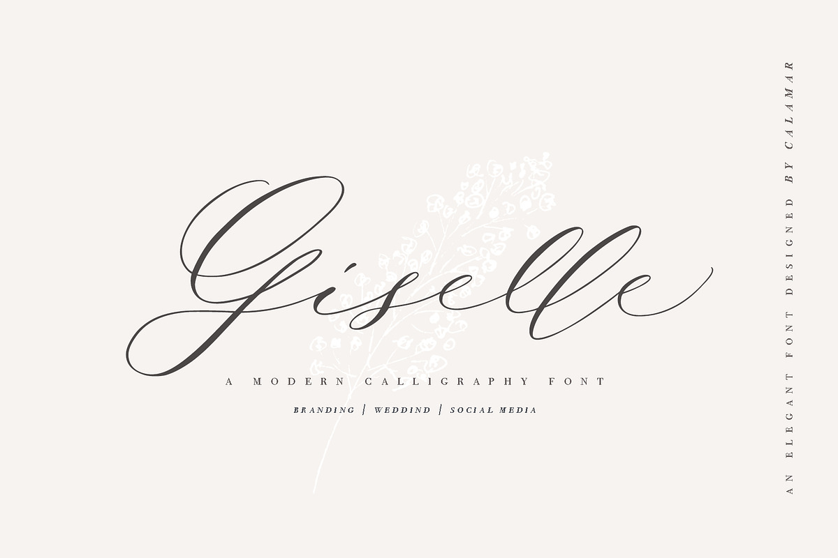 Giselle Script, a Script Font by Calamar Studio (Photo 19 of 19)
