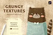 Grungy Textures - brushes & canvases, a Brush Add-On by polikarpovaart (Thumbnail 1 of 17)