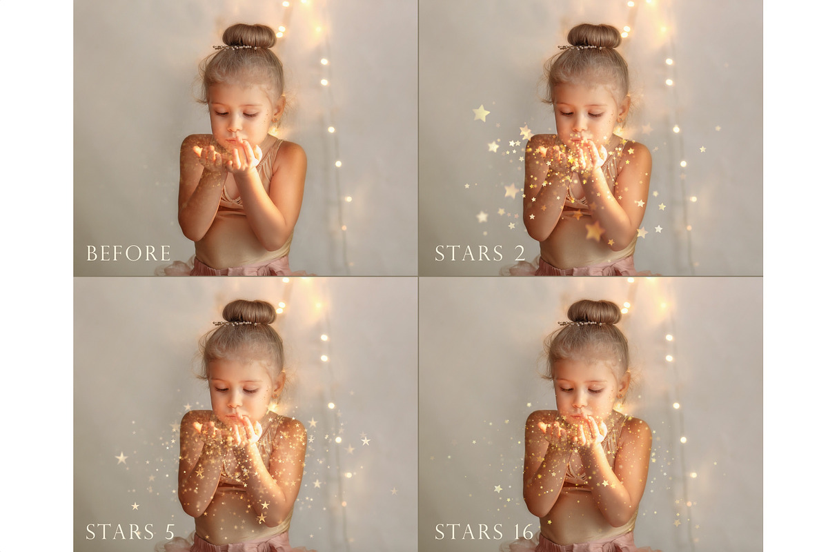 Blowing bokeh stars overlays, an Object Graphic by Paper Farms (Photo 2 of 6)