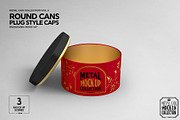 Round Cans Plug Metal Cap Mockup, a Cups & Container Mockup by INCDesign (Thumbnail 8 of 11)