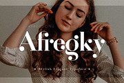 Afregky, a Serif Font by geengraphy (Thumbnail 1 of 4)