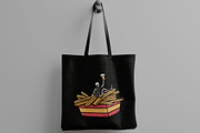 Skeleton in Fries Box with Beer, an Object Illustration by nomlimo.com (Thumbnail 2 of 3)