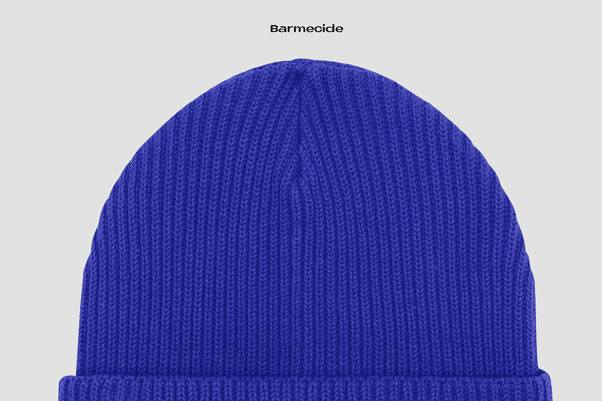 FISHERMAN BEANIE HAT MOCKUP, a Hat Mockup by Barmecide Mockup Studio (Photo 2 of 3)