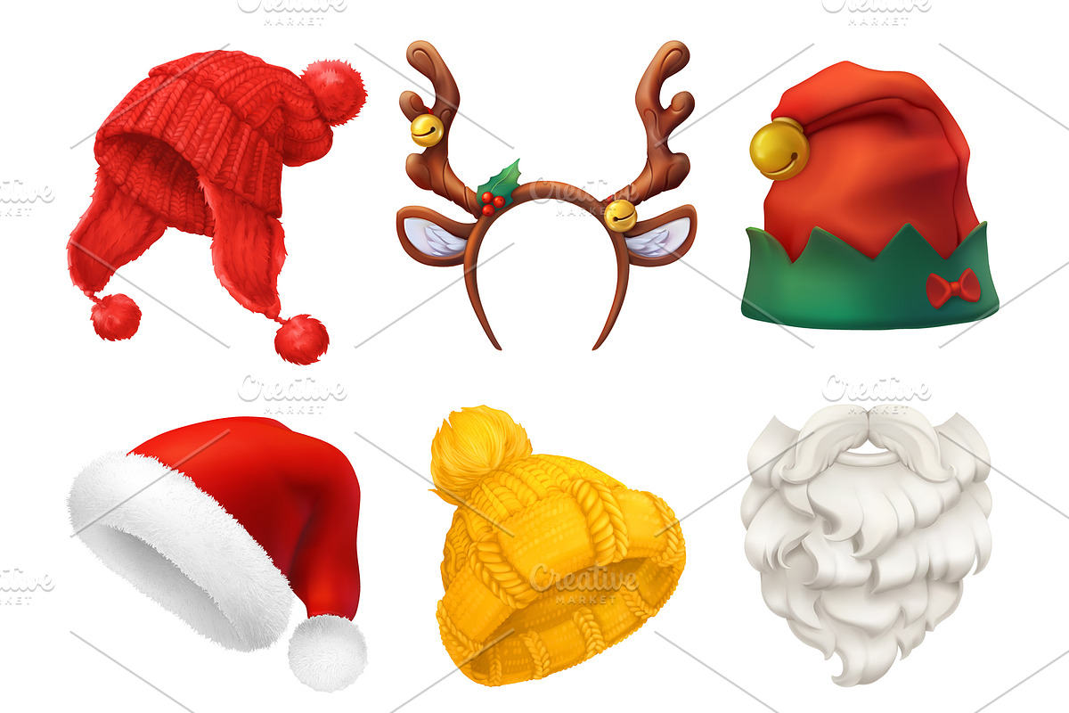 Christmas icons, gnome, Santa, ox, an Animal Illustration by Allevinatis Studio (Photo 4 of 6)