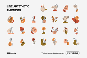 Line Art Aesthetic Elements