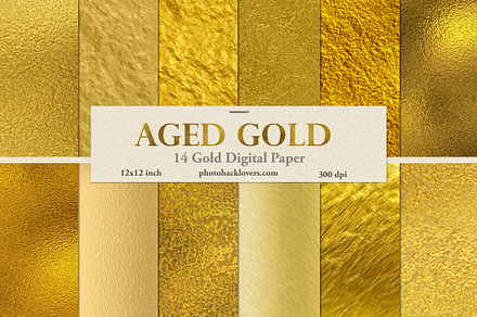Luxury Metallic Gold Foil Textures, a Texture Graphic by Photohacklovers