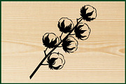 25 Rustic Cotton Branch SVG Bundle, a Decorative Illustration by Artivon (Thumbnail 2 of 4)