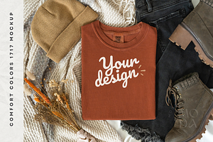 Fall Comfort Colors Mockup Bundle