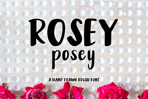 Rosey Posey Brush Font