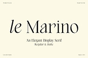 Le Marino Elegant Display Serif, a Serif Font by Letteralle Studios (Thumbnail 1 of 10)