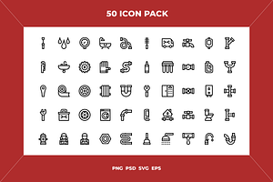 50 Plumber icons, an Icon by Wencory